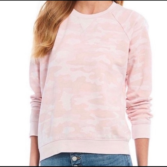 Lucky Brand Pink Camo Sweatshirt 